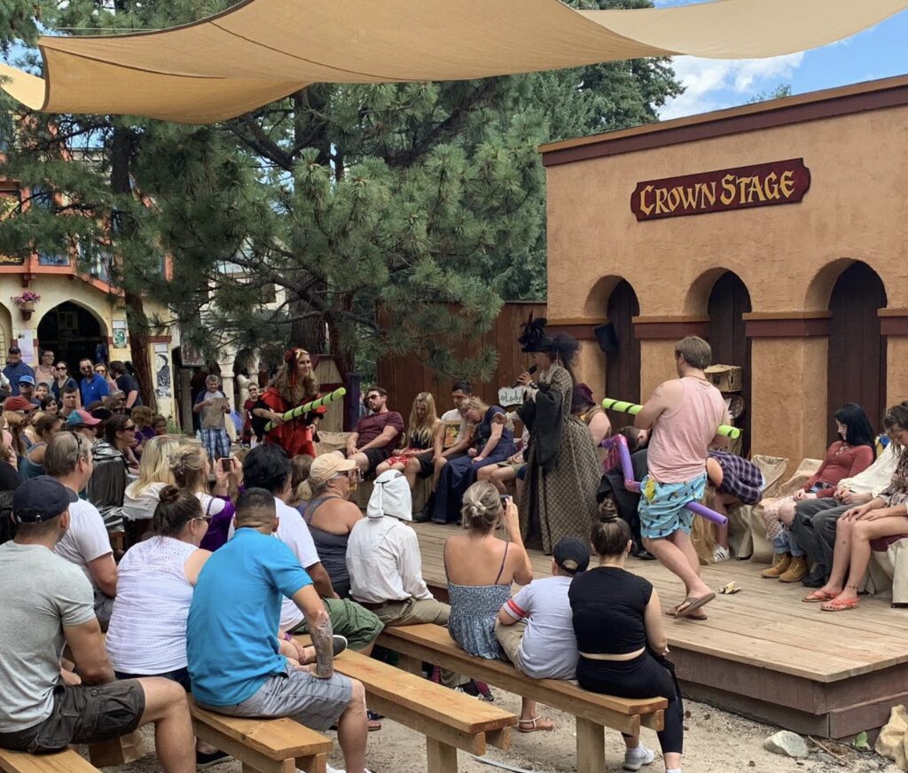 Live performances in mideival character