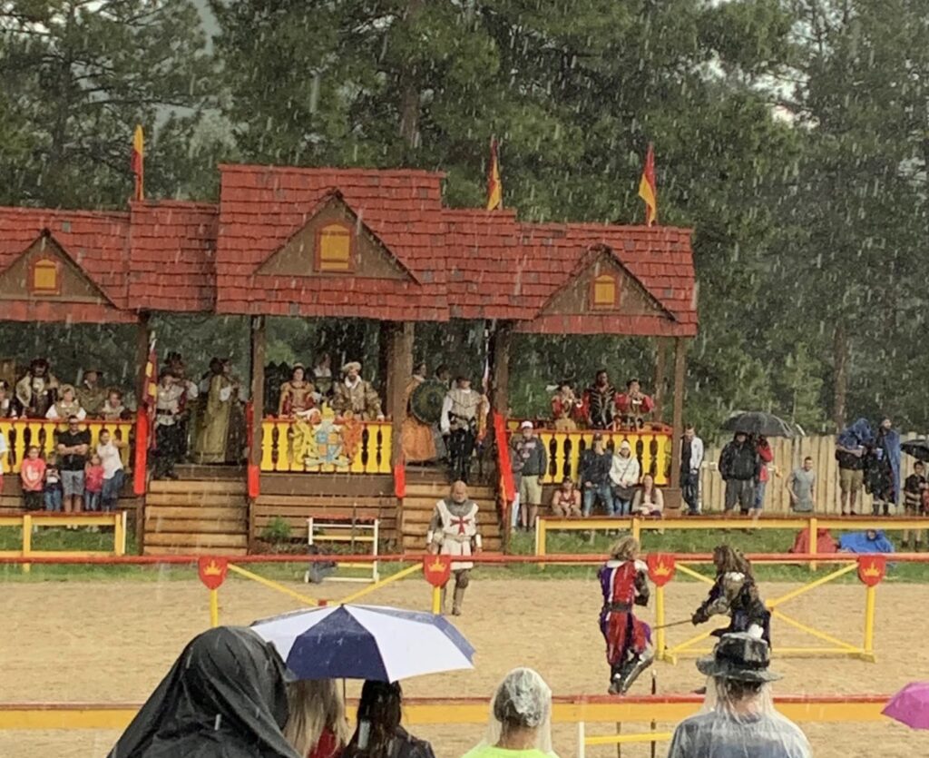 Jousting at the renaissance festival in colorado