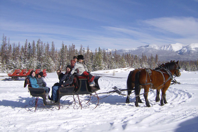 Family Friendly Winter Adventures In The Colorado Rockies 7 Sleigh ride